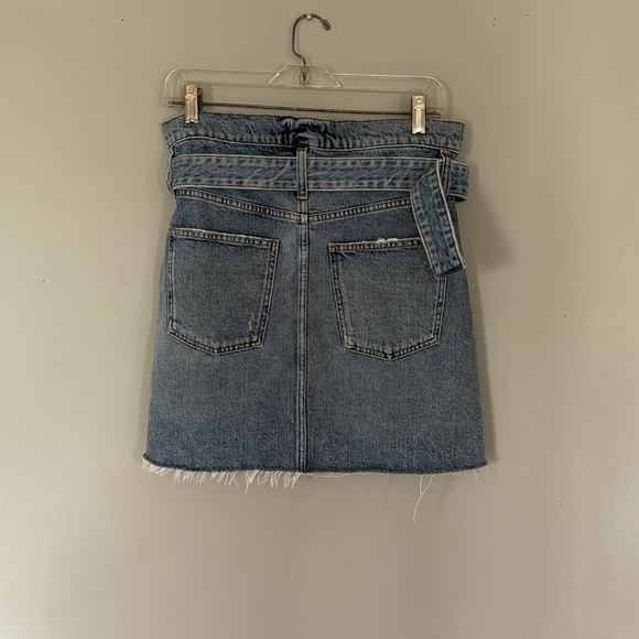 AGOLDE paper bag belted denim jean skirt. Size 26 - Picture 5 of 10